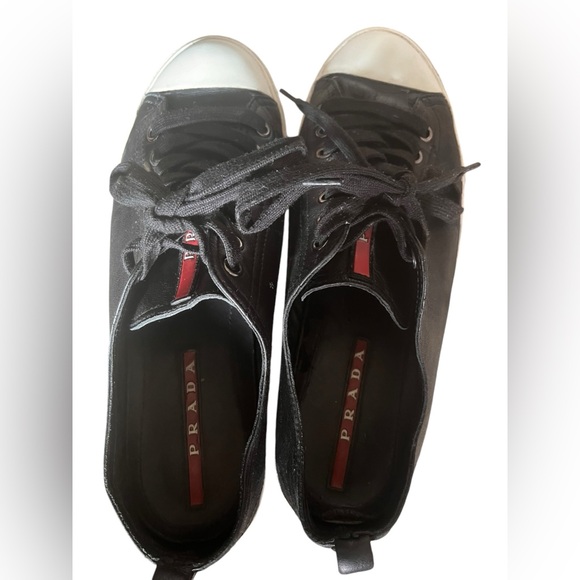 Prada Leather Sneakers - Picture 7 of 9